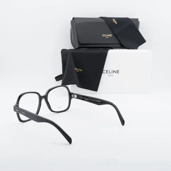 Celine CL50148I 001 Square Eyeglasses 53mm – Shiny Black - Picture 4 of 9